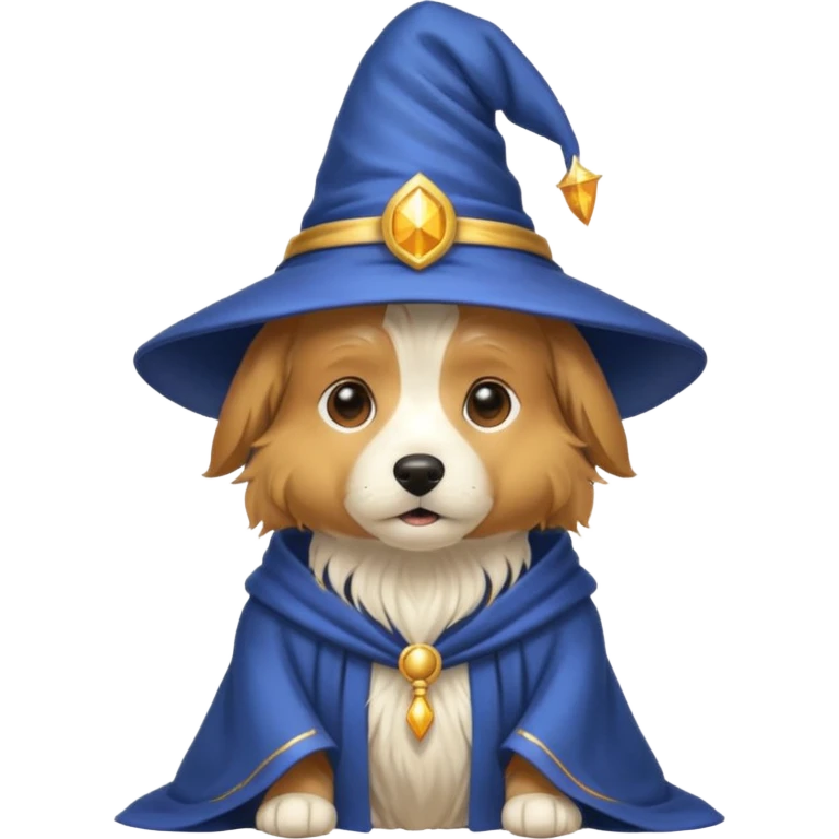 Dog wizard emoji