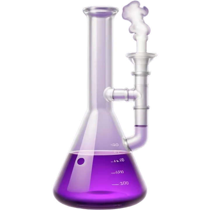 Purple Beaker Shaped Bong  emoji