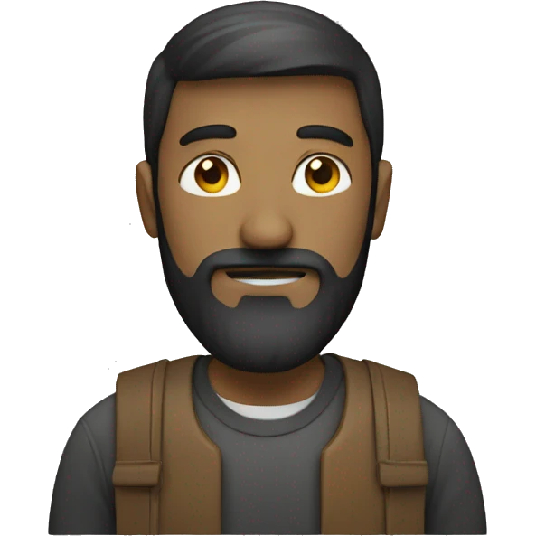 a coder with beard emoji