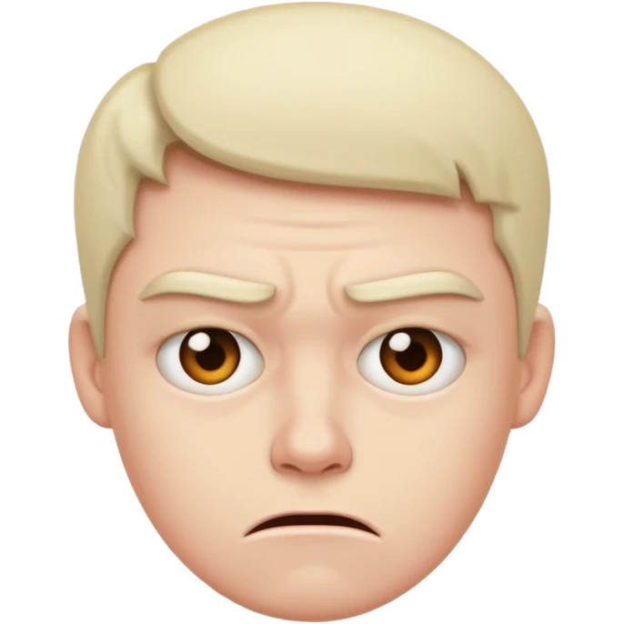 annoyed and disgusted face emoji