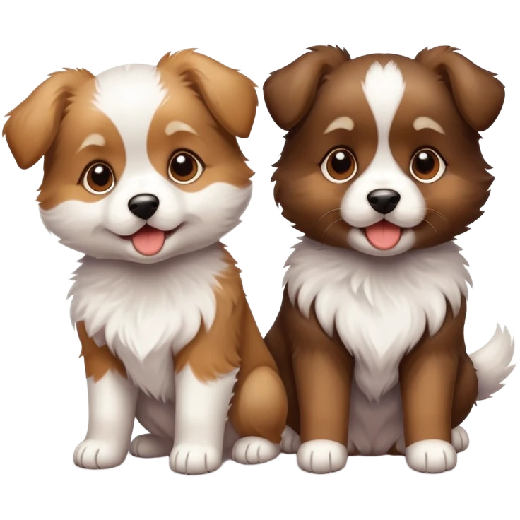 playful puppies emoji