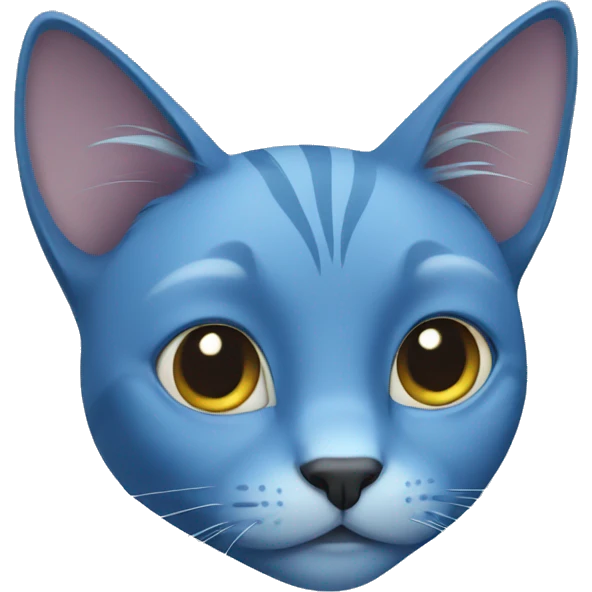 Blue cat emoji