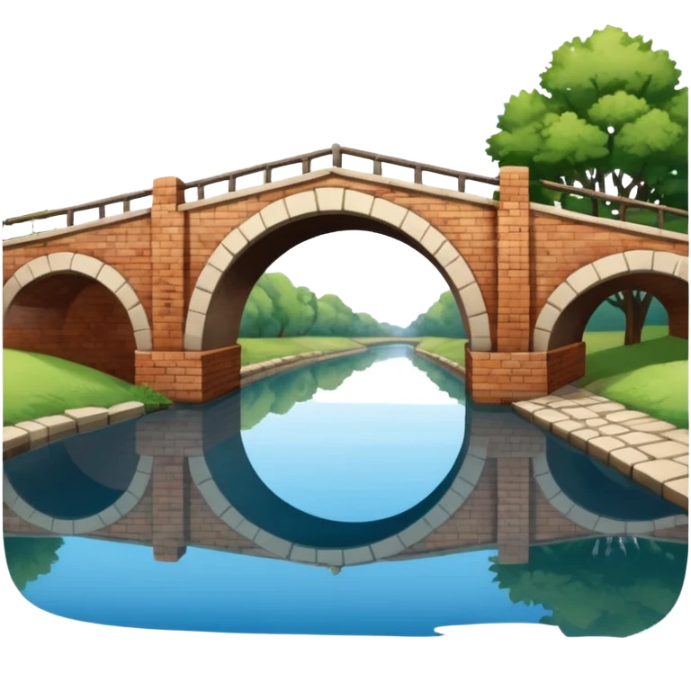 re brick bridge over canal emoji