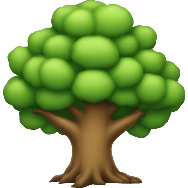 Tree with hat emoji
