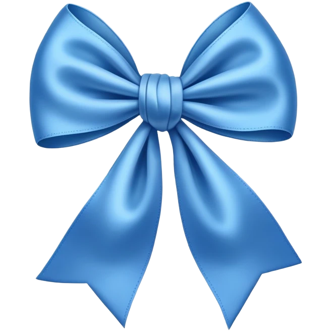 Blue bow emoji
