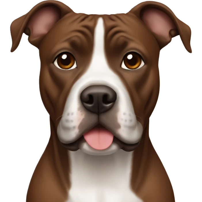 brown staffordshire terrier emoji