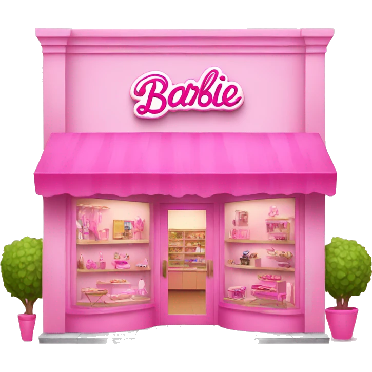 pink barbie shop emoji