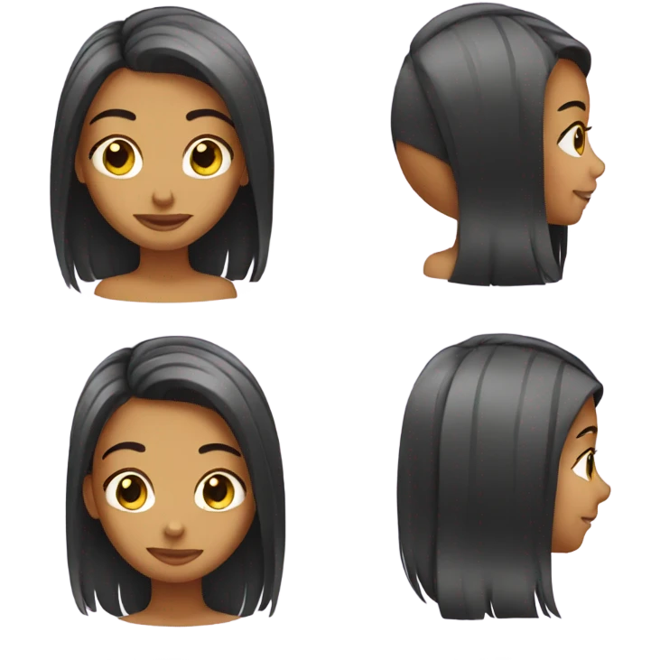 Girl doing her hair  emoji