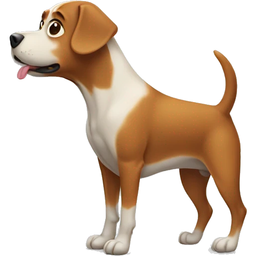 Dog pooping emoji