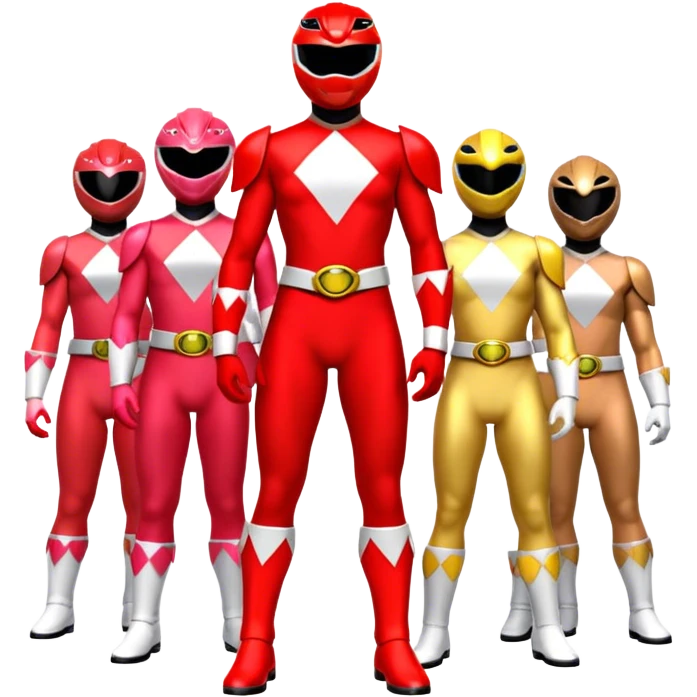 Red power rangers  emoji