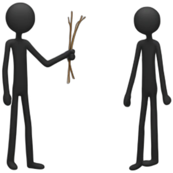 two stickmen emoji