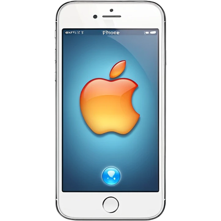 iPhone 16 with a notification bubble, apple emoji style emoji