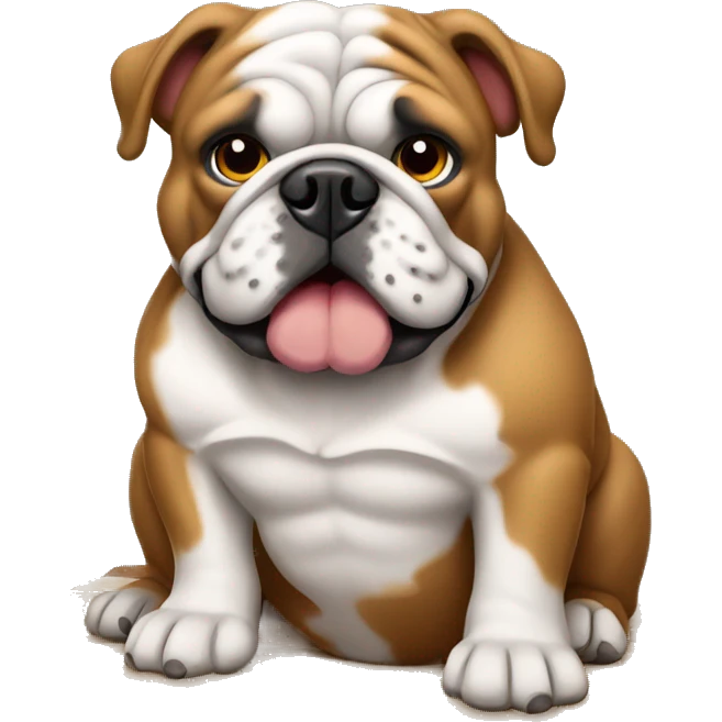 english bulldog construction site emoji