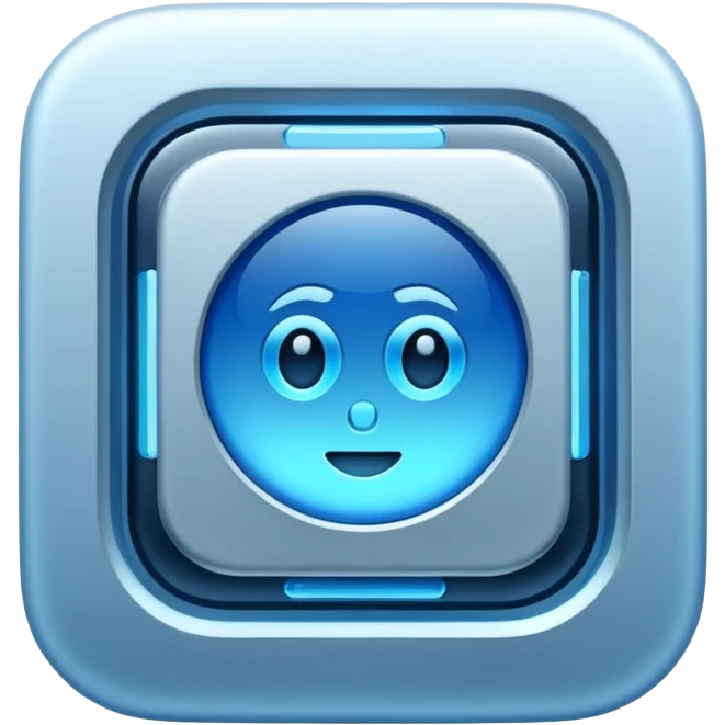 ai chip with a glowing effect emoji