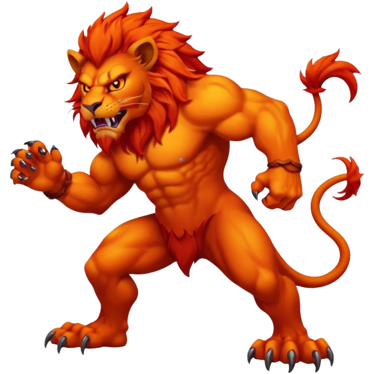 demon lion emoji