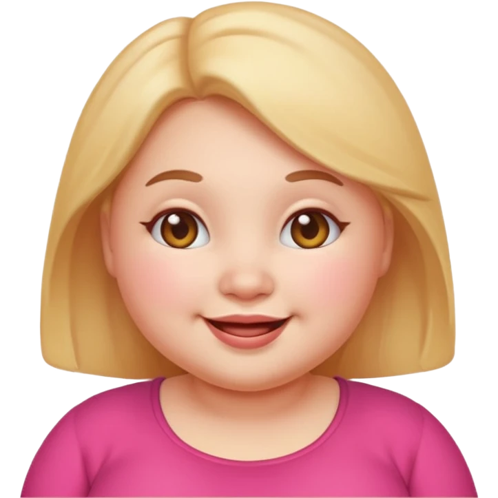 Cute emoji femal chubby emoji