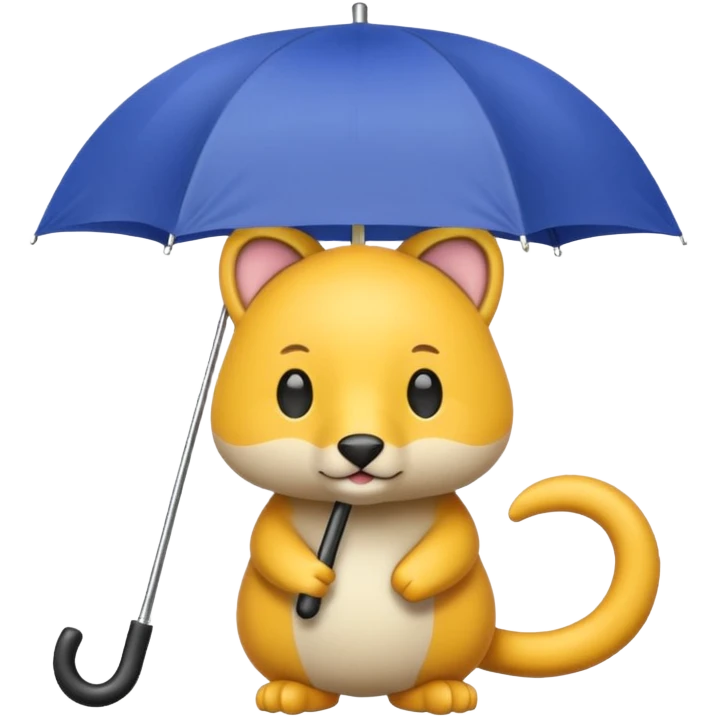animal with umbrella emoji