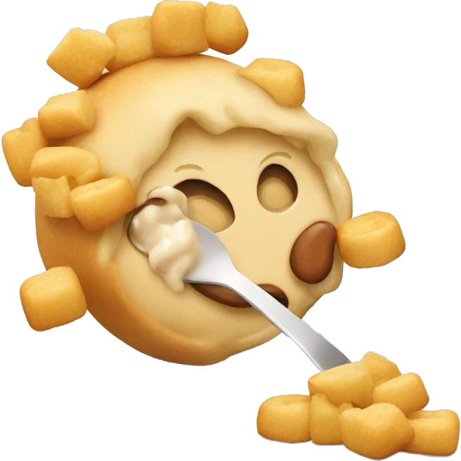 Poutin qui mange une Poutin emoji