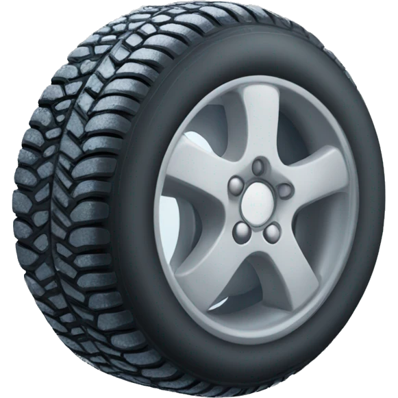 Winter tyre emoji