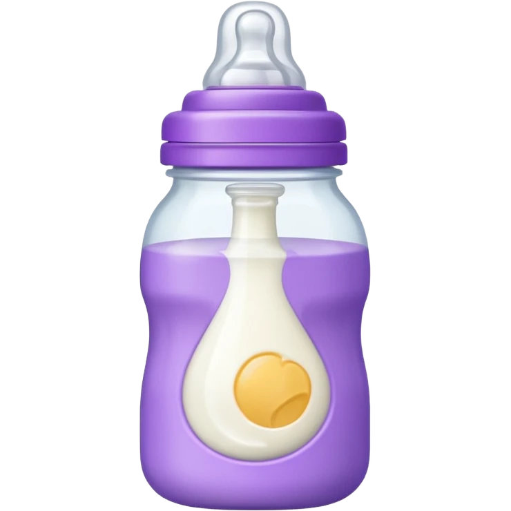baby bottle white and purple emoji