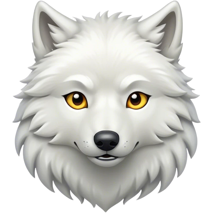 White wolf emoji