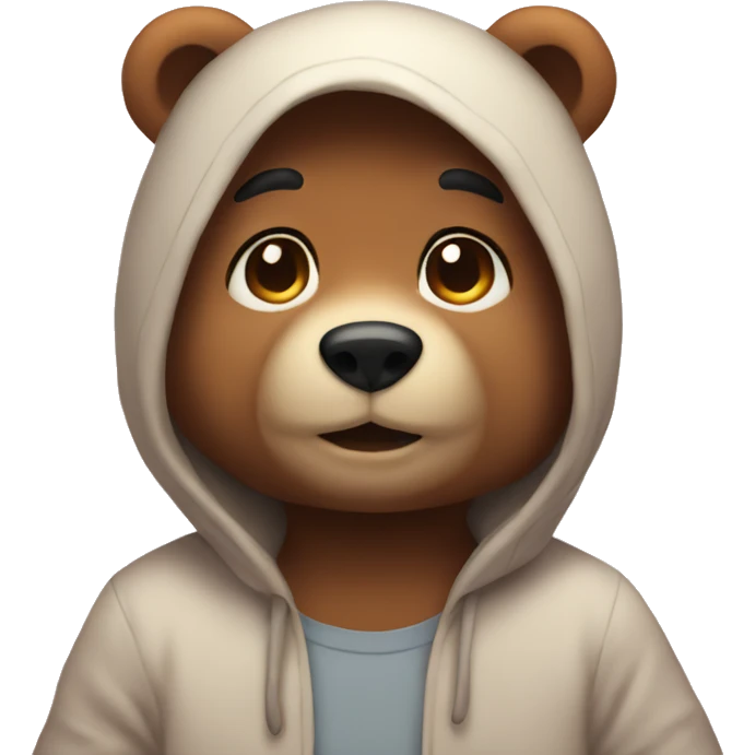 Asthetic cute bear lovely emoji