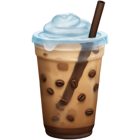 Iced coffee  emoji