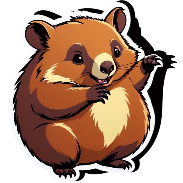Wombat amazed  emoji