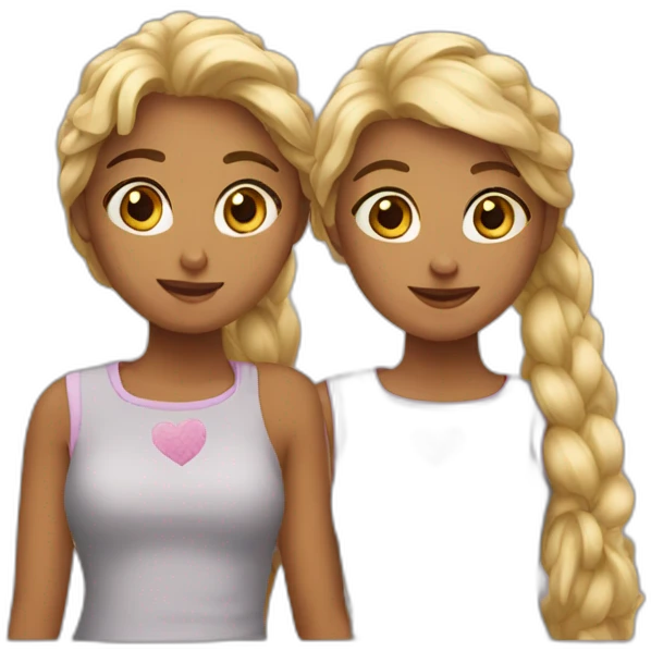Two brokes girls emoji