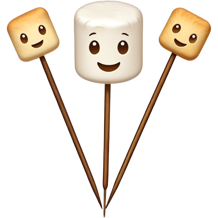 marshmallows on skewers emoji