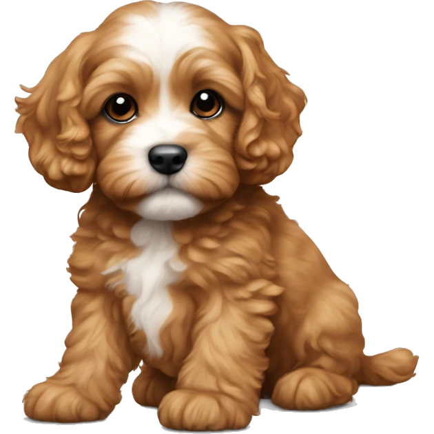 Cavapoo puppy emoji