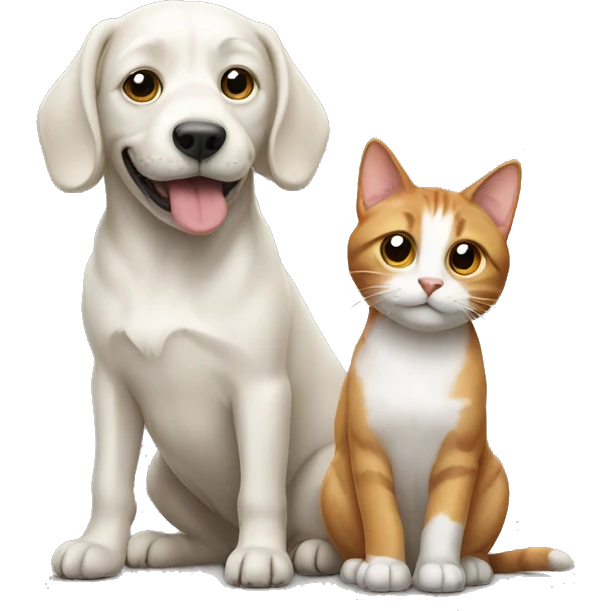Dog and cat emoji