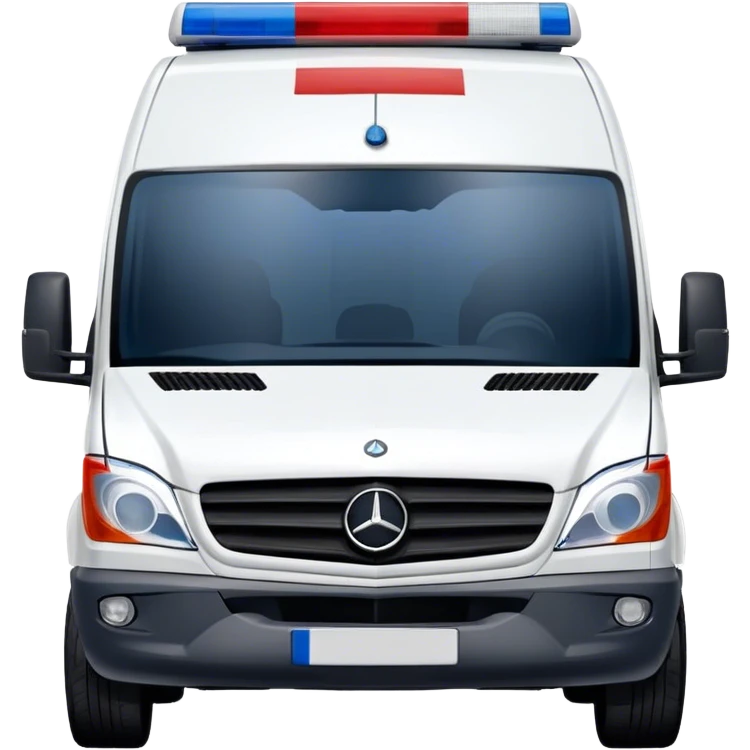 Ambulance - Mercedes-Benz Sprinter (Model Year: 2018) (Iconic Colour: White with red and blue markings) emoji