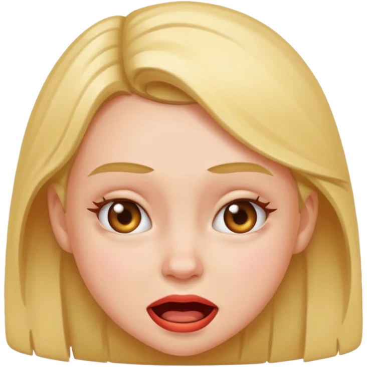 girl grimace emoji