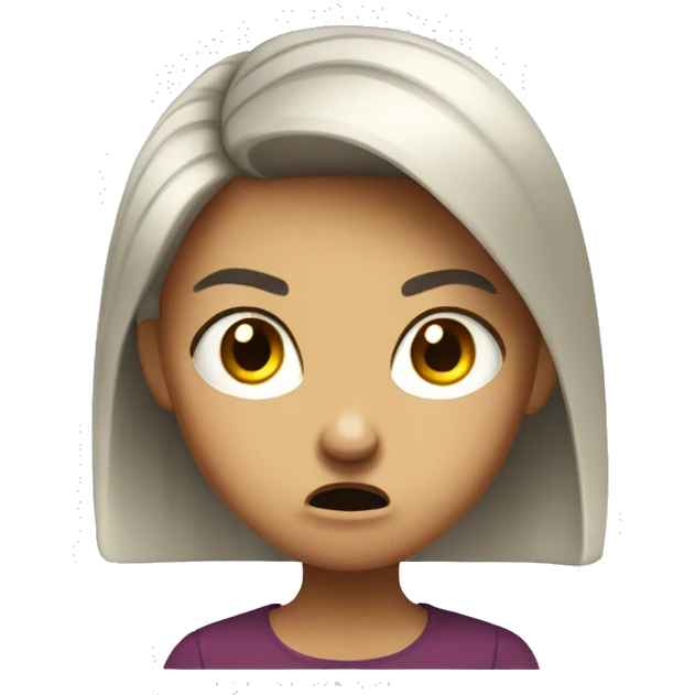 very angry girl emoji