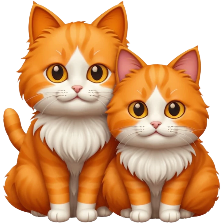 two cat emoji