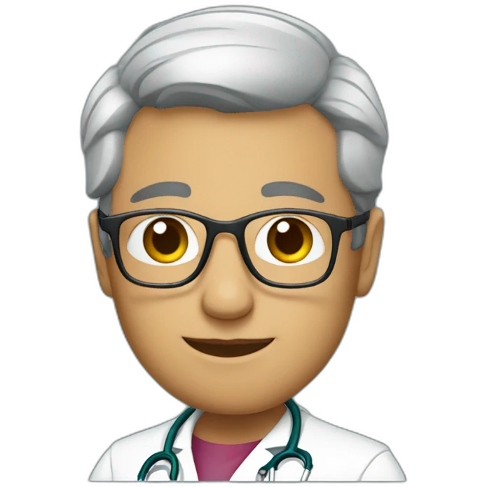 AI latin doctor with glasses emoji