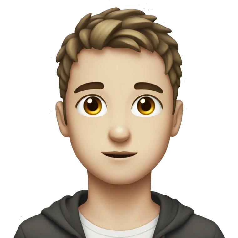 single eyelid eyes white skin boy emoji
