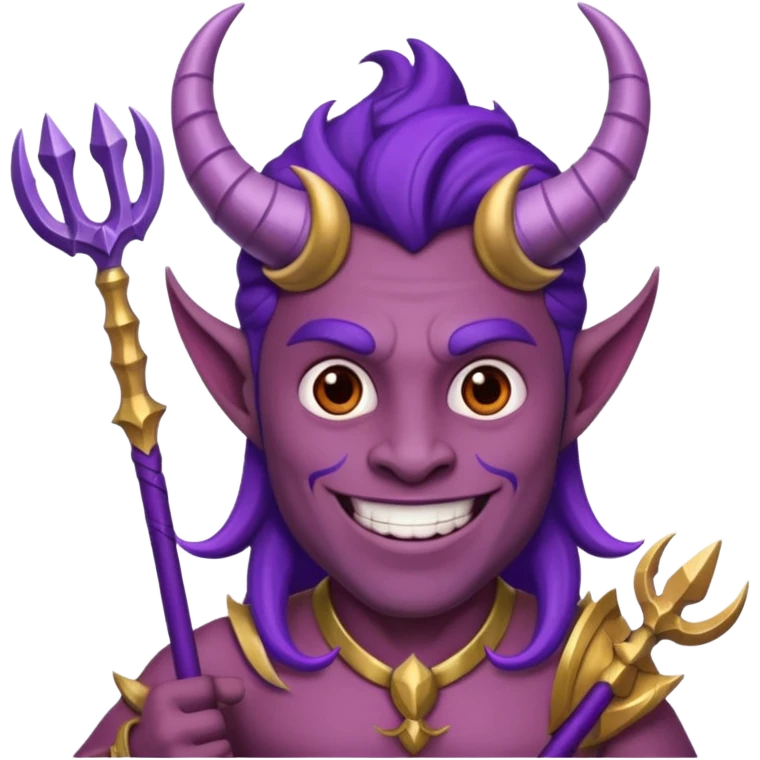 Diablito morado emoji