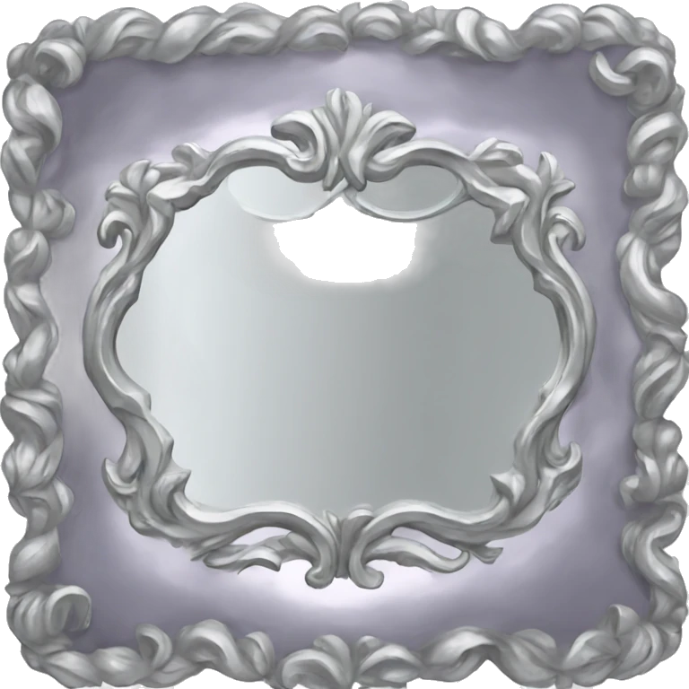 silver mirror  emoji