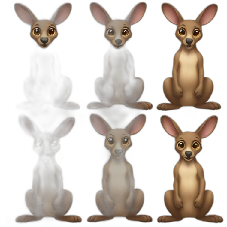 Kangroo in six packs emoji