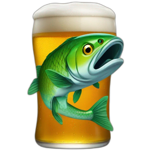 Fishman beer emoji