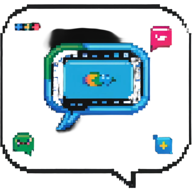 Classic text message bubble with AI logo emoji