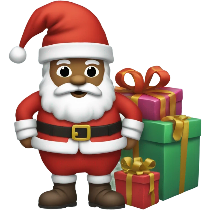 santa claus with presents emoji