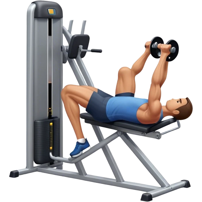 guy leg-extension machine emoji
