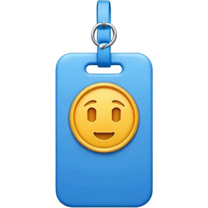 blue tag 3d emoji