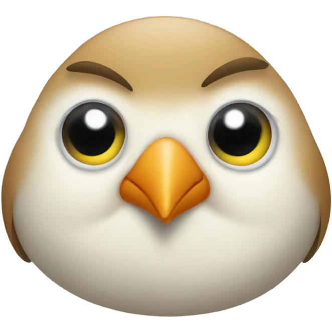 a very over weight bird emoji
