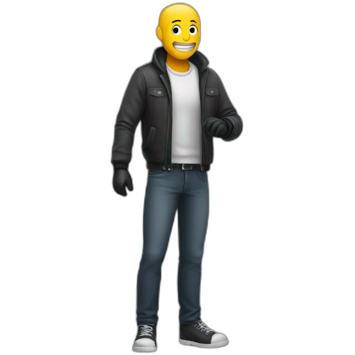 man wearing gloves full body emoji