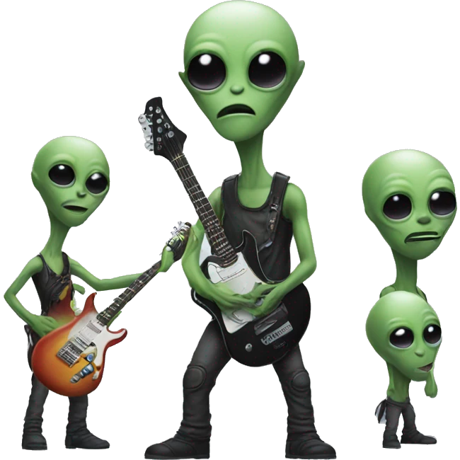 Alien rockband emoji