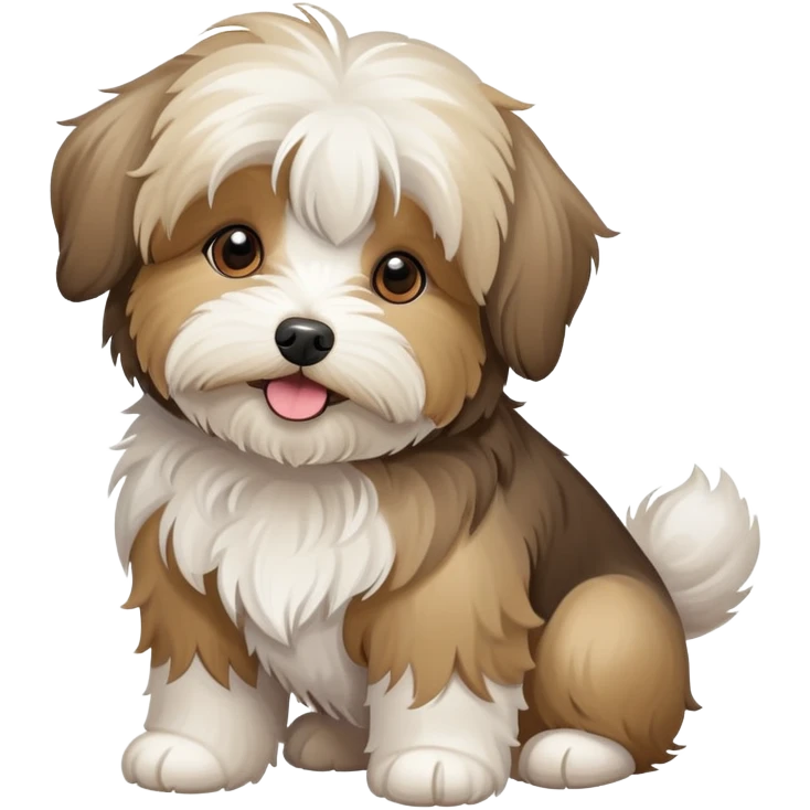 Tan havanese dog emoji